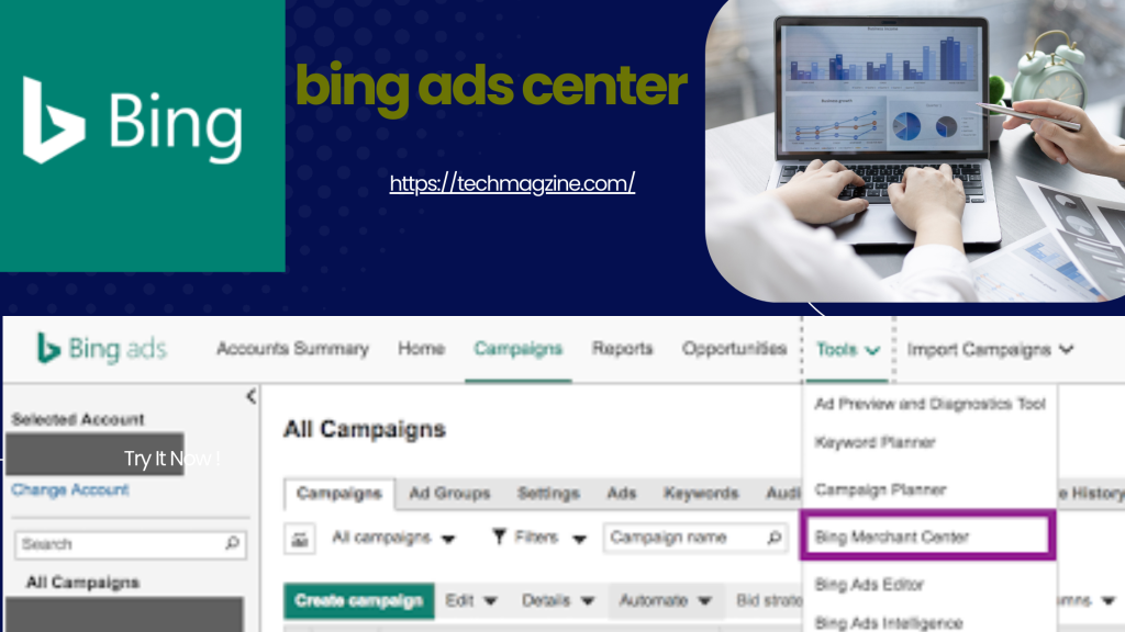 bing ads center