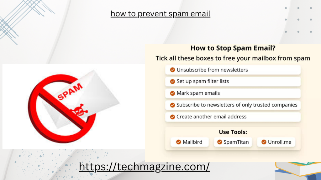 how to prevent spam email