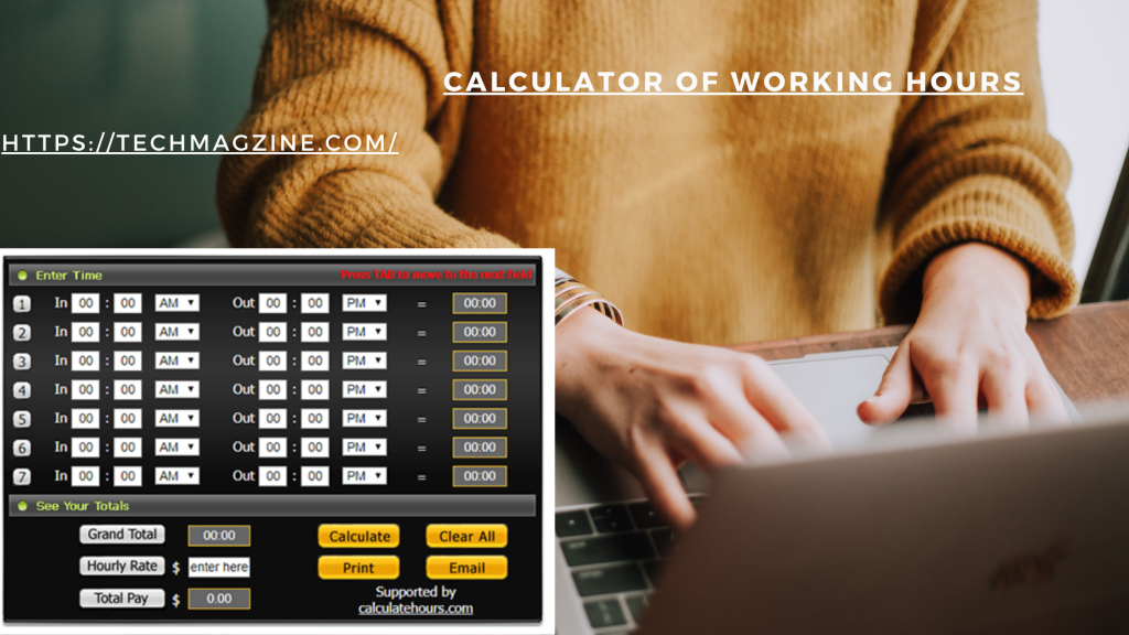 calculator of working hours